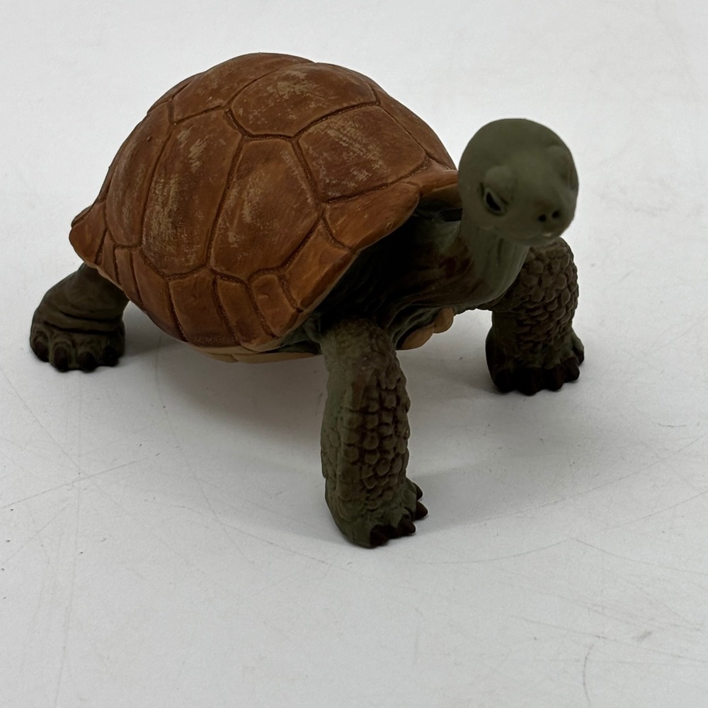 Safari Ltd 1996 Giant Tortoise Animal Figurine Brown Green Vintage Toy 0915